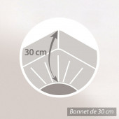 Protège Matelas 100% molleton coton 400grammes Bonnets 30cm