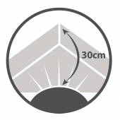 Drap housse 200x200 - Gris souris - BT 30