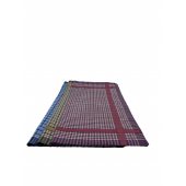 Lot de 6 Mouchoirs 100% coton jumel quadrillés 40x40cm
