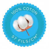 Housse de couette Nuit des Alpes en 100% coton 57fils