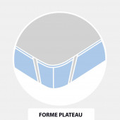 matelas forme plateau