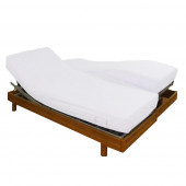 Protège matelas TPR 200 grammes 100% coton sur lit électrique