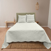 couvre-lit plaisance fond chambre ivoire