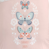Motif housse de couette charmant jardin 140x200