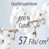pictogramme 100% coton 57 fils