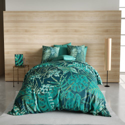 Housse de couette 100 % coton ALba 240x260 dans chambre