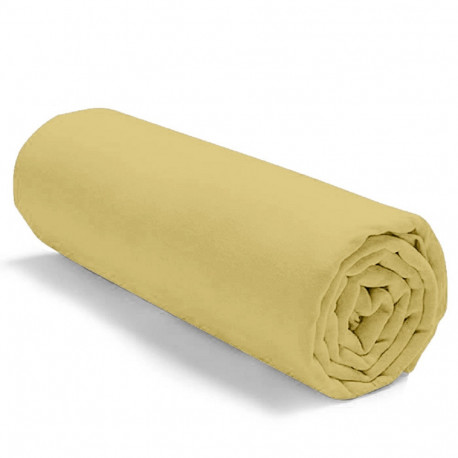 Drap housse uni 100 % coton 57 fils -...