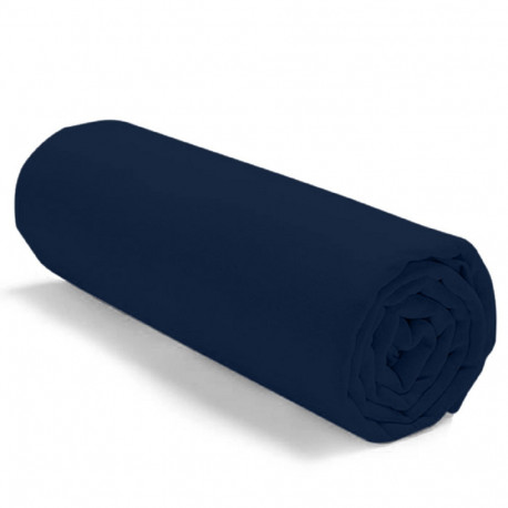 Drap housse uni 100 % coton 57 fils -...