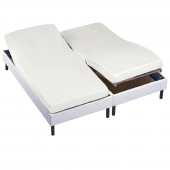 Drap housse 2x80x200 Blanc